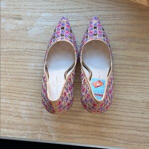 Embroidered Floral Women's Heels